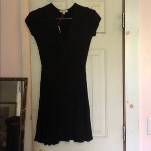 Black, short sleeved, women’s dress